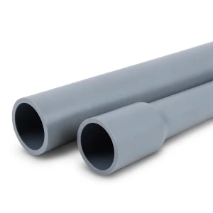 مواسير UPVC ضغط 11 بار مقاس 1/4 1 إنش سمك 1.6 مم لون رمادي