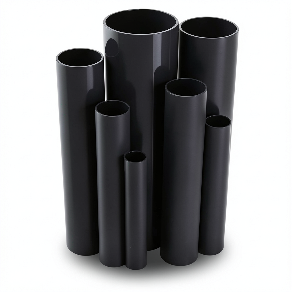 مواسير UPVC مقاس ¾ إنش سمك 1.57 مم ضغط 17.2 بار لون أسود