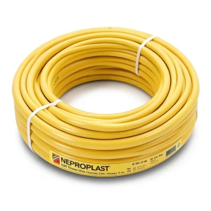 أنابيب HDPE نيبروبلاست PE 100 ضغط 10 بار قطر 25 مم سمك 1.8 مم لون أصفر | نيبروبلاست