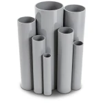 مواسير UPVC مقاس 1 إنش سمك 1.96 مم ضغط 17.2 بار لون رمادي
