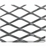 Hot Rolled (Black) Steel Expanded Metal Mesh   Thickness 2 mm Width 1.22 M Length 4 M  Bait Al Tatawor Company