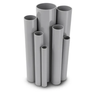 UPVC Pipes Nominal Pressure 17.2 Bar Size 1 ¼ inch Thickness 2.49 mm Gray