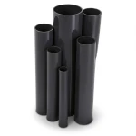 مواسير UPVC ضغط اسمي 17.2 بار مقاس ¼ 1 إنش سمك 2.49 مم لون أسود
