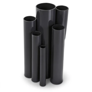 مواسير UPVC ضغط اسمي 17.2 بار مقاس ¼ 1 إنش سمك 2.49 مم لون أسود