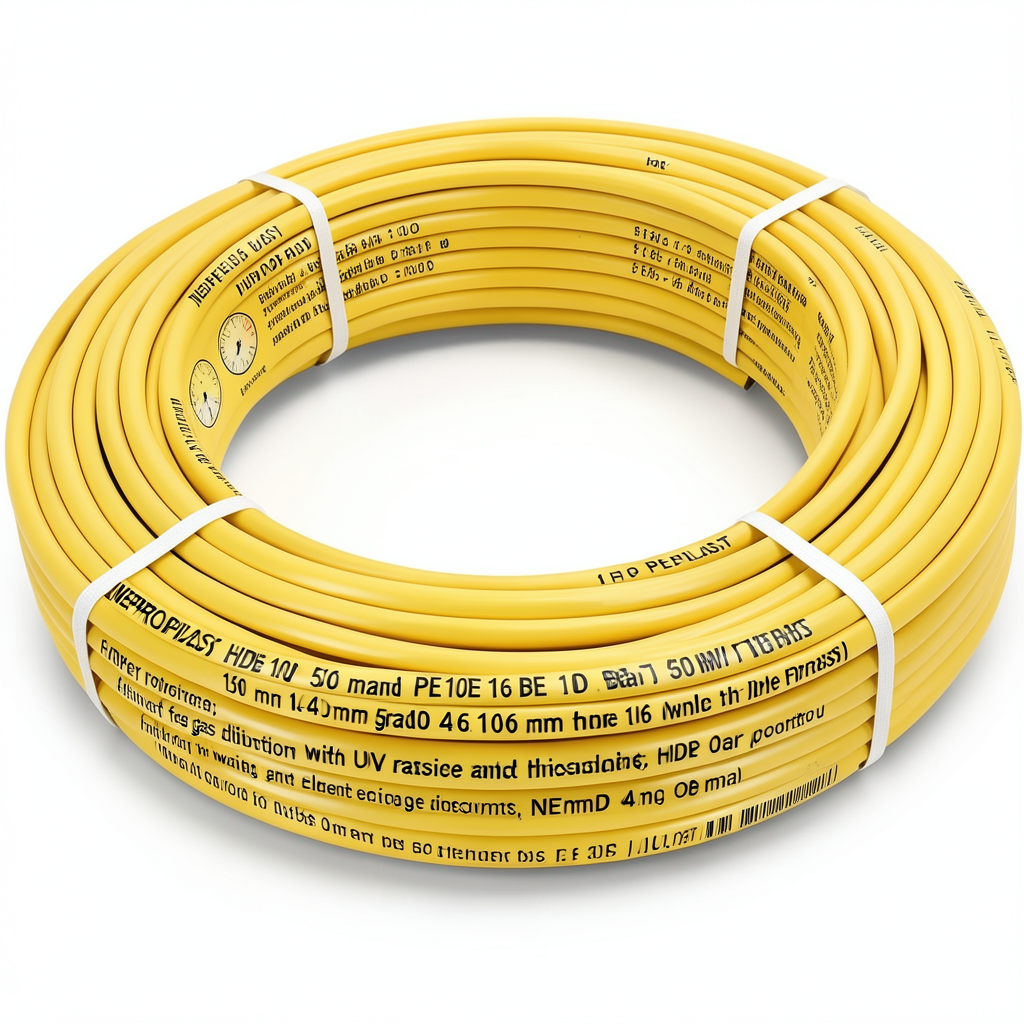 HDPE Pipes PE 100 16 Bar 50 mm OD 4.6 mm Thickness Yellow | NEPROPLAST
