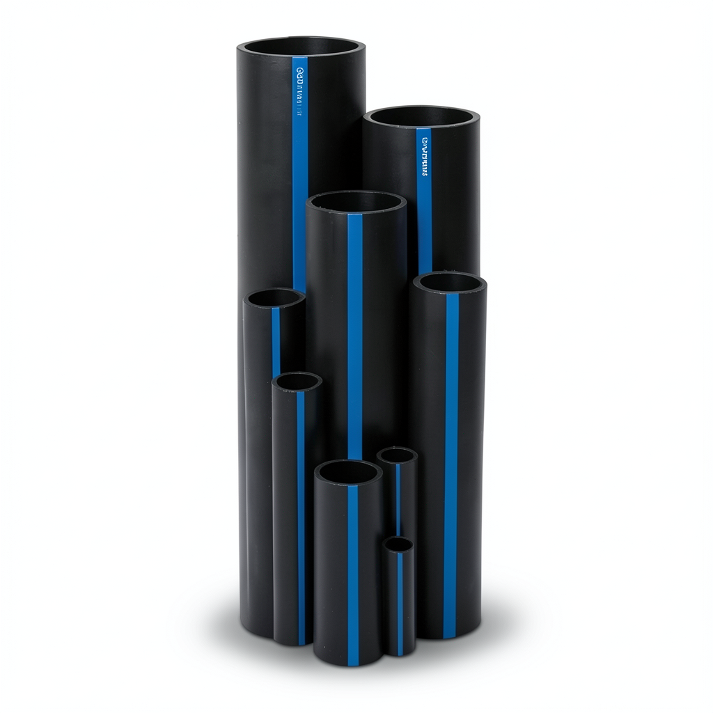 أنابيب HDPE PE 100 ضغط 16 بار قطر خارجي 40 مم سمك 3.7 مم لون أسود | سابكو