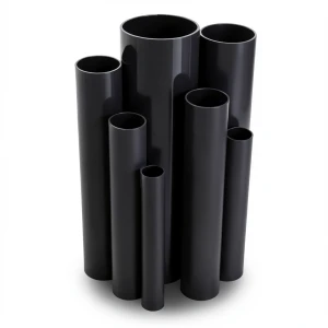 مواسير UPVC ضغط اسمي 17.2 بار مقاس ½ 1 إنش سمك 2.84 مم لون أسود