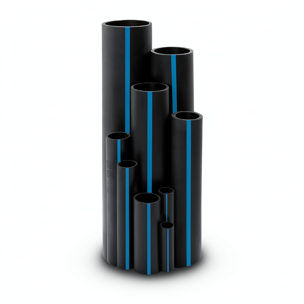 Sappco HDPE Pipes PE 100 Pressure 16 Bar Outside Diameter 63 mm Thickness 5.8 mm Black Color | SAPPCO