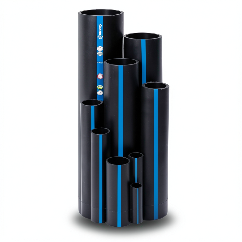 Sappco HDPE Pipes PE 100 Pressure 16 Bar Outside Diameter 25 mm Thickness 2.3 mm Black | SAPPCO