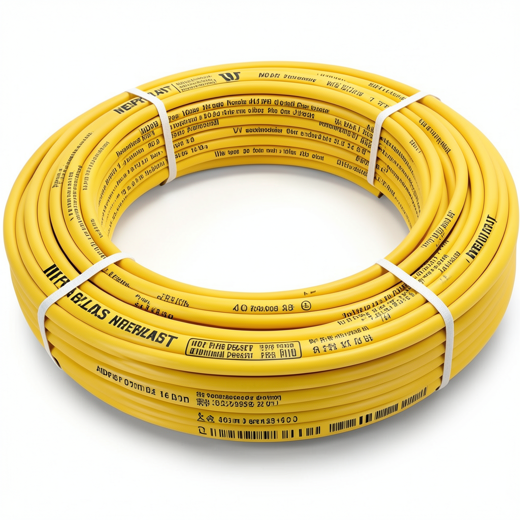 أنابيب HDPE PE 100 ضغط اسمي 16 بار قطر خارجي 40 مم سمك 3.7 مم لون أصفر | نيبروبلاست