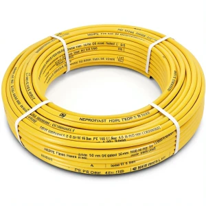 أنابيب HDPE PE 100 ضغط 16 بار قطر خارجي 50 مم سمك 4.6 مم لون أصفر | نيبروبلاست