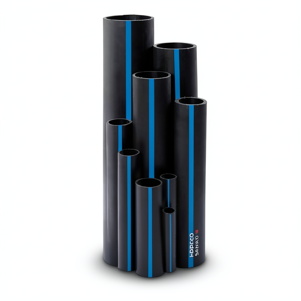 Sappco HDPE Pipes PE 100 Pressure 16 Bar Outside Diameter 225 mm Thickness 20.5 mm Black | SAPPCO