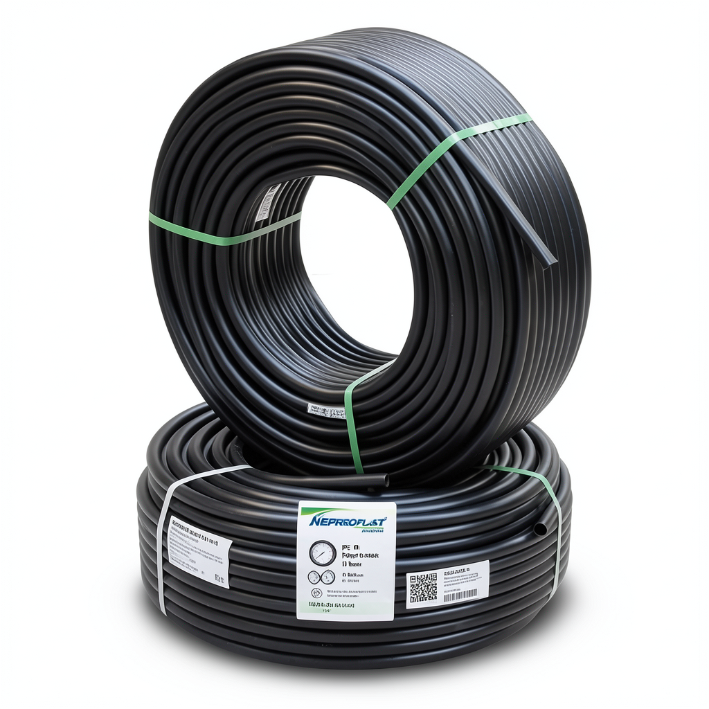 أنابيب HDPE PE 100 ضغط 10 بار قطر خارجي 40 مم سمك 2.4 مم لون اسود | نيبروبلاست