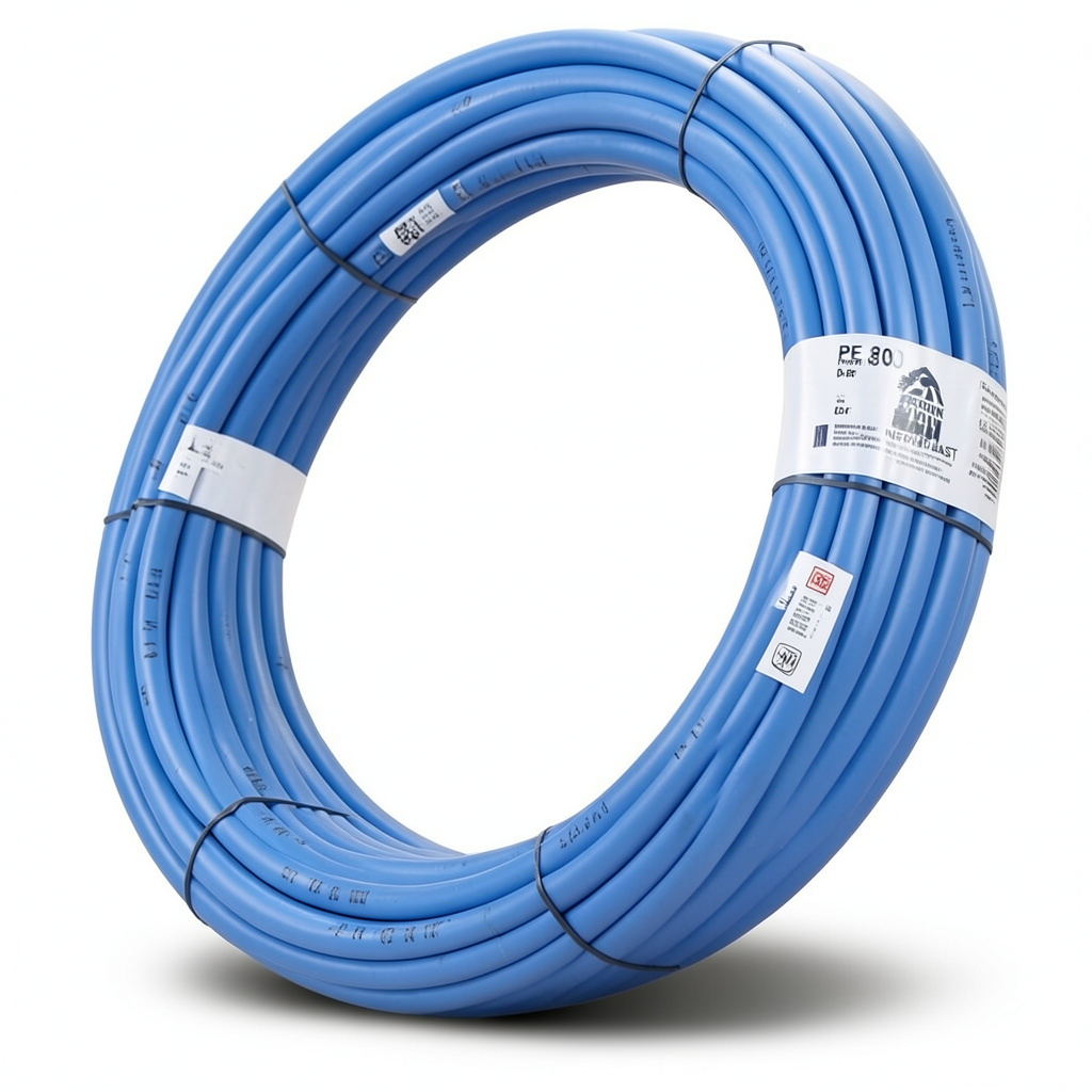 أنابيب HDPE PE 80 ضغط 8 بار قطر 32 مم سمك 1.9 مم أزرق | نيبروبلاست