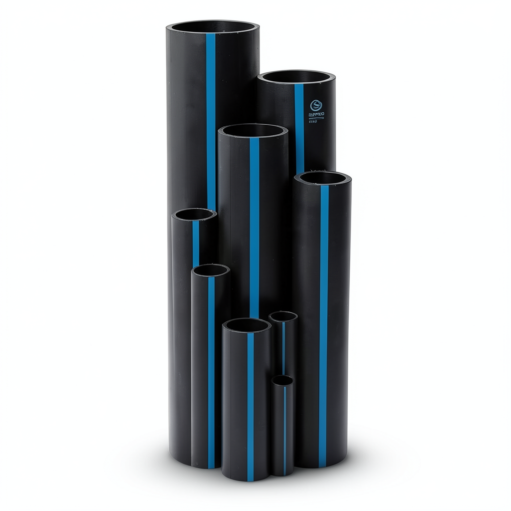 مواسير HDPE سابكو PE 100 ضغط 16 بار مقاس 400 مم سمك 36.3 مم لون اسود | سابكو