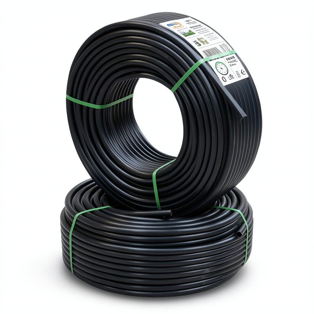 أنابيب HDPE PE 80 ضغط 8 بار قطر 40 مم سمك 2.4 مم لون أسود | نيبروبلاست