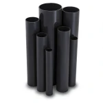 مواسير UPVC ضغط 11 بار مقاس ½ 1 إنش سمك 1.85 مم لون أسود