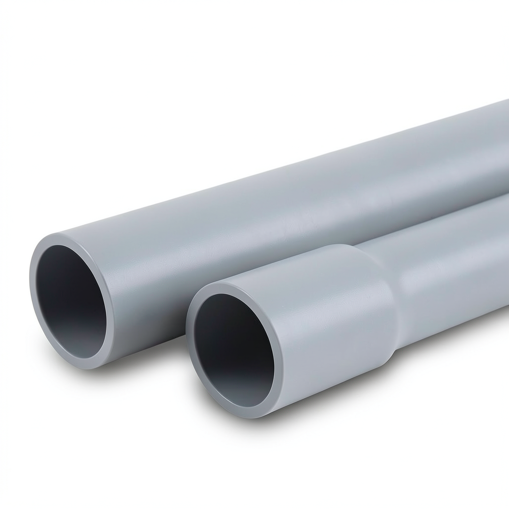 مواسير UPVC ضغط 13.8 بار مقاس 1 1/4 إنش سمك 2 مم لون رمادي