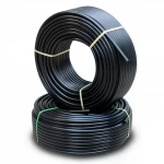 أنابيب HDPE نيبروبلاست PE 80 ضغط 12.5 بار قطر خارجي 20 مم سمك 1.9 مم لون اسود
