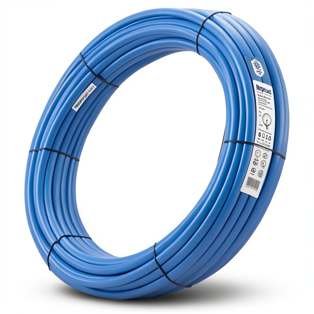 أنابيب HDPE نيبروبلاست PE 80 ضغط 8 بار قطر خارجي 40 مم سمك 2.4 مم لون ازرق | نيبروبلاست