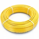 أنابيب HDPE نيبروبلاست PE 80 ضغط 12.5 بار قطر خارجي 20 مم سمك 1.9 مم لون أصفر 