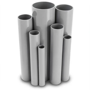 مواسير UPVC ضغط اسمي 8.6 بار مقاس 2 إنش سمك 1.85 مم لون رمادي