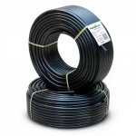أنابيب HDPE نيبروبلاست PE 80 ضغط 12.5 بار قطر خارجي 20 مم سمك 1.9 مم لون اسود