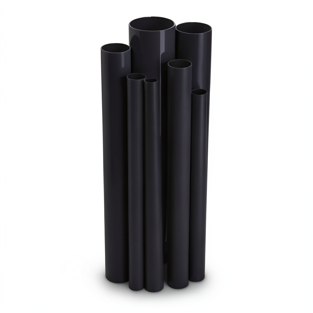 مواسير UPVC مقاس ¾ إنش سمك 1.57 مم ضغط 17.2 بار لون أسود