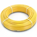 أنابيب HDPE نيبروبلاست PE 80 ضغط 12.5 بار قطر خارجي 20 مم سمك 1.9 مم لون أصفر 