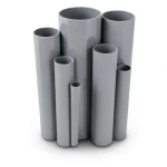 مواسير UPVC ضغط 17.2 بار مقاس ¼ 1 إنش سمك 2.49 مم لون رمادي