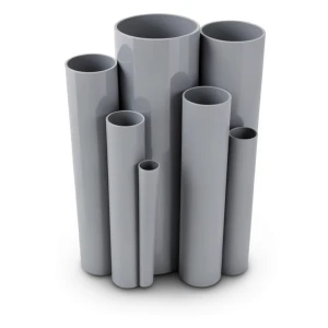 مواسير UPVC ضغط 17.2 بار مقاس ¼ 1 إنش سمك 2.49 مم لون رمادي