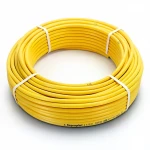 أنابيب HDPE نيبروبلاست PE 80 ضغط 12.5 بار قطر خارجي 25 مم سمك 2.3 مم لون أصفر 