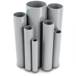 مواسير UPVC ضغط 17.2 بار مقاس ½ 1 إنش سمك 2.84 مم لون رمادي