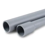 مواسير UPVC ضغط 13.8 بار مقاس 8 إنش سمك 10.4 مم لون رمادي
