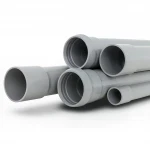 UPVC Pipes Plasco Nominal Pressure 4 Bar Outside Diameter 200 mm Thickness 4 mm Gray Colour