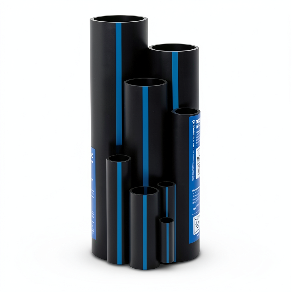 Sappco HDPE Pipes PE 100 Pressure 16 Bar Outside Diameter 200 mm Thickness 18.2 mm Black Color | SAPPCO