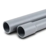 مواسير UPVC ضغط 17.2 بار مقاس 8 إنش سمك 12.9 مم لون رمادي