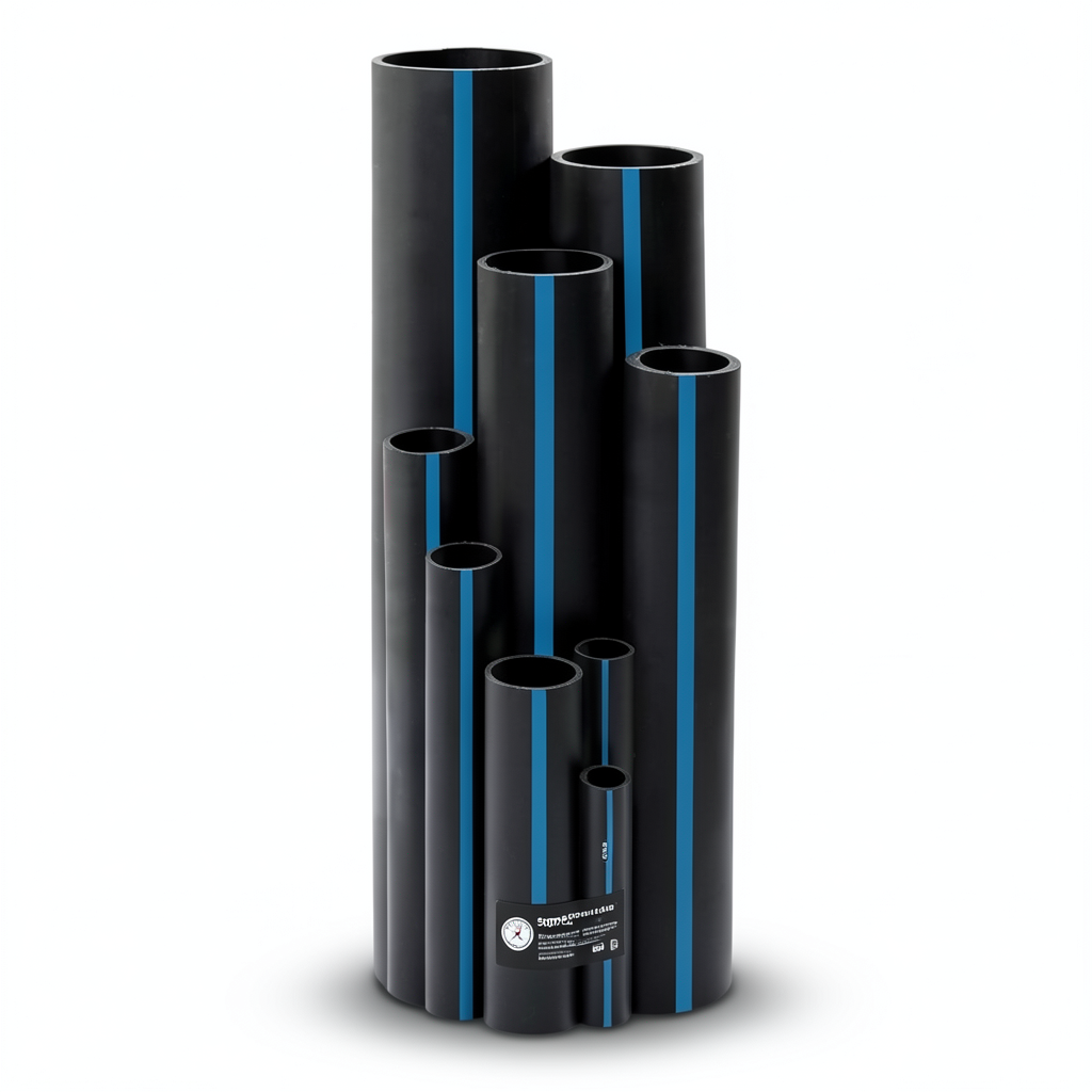 مواسير HDPE سابكو PE 100 ضغط 16 بار قطر خارجي 630 مم سمك 57.2 مم لون اسود | سابكو