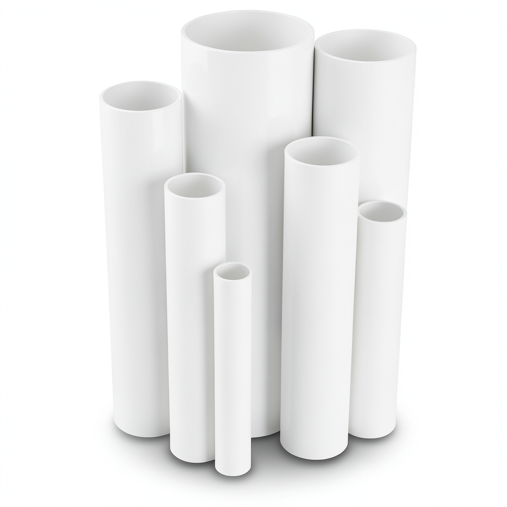 مواسير UPVC مقاس 2 إنش سمك 2.31 مم ضغط 11 بار لون أبيض
