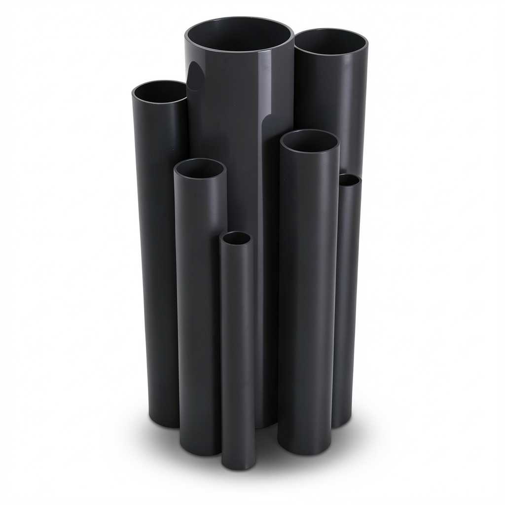 مواسير UPVC مقاس 2 إنش ضغط 11 بار سمك 2.31 مم لون اسود