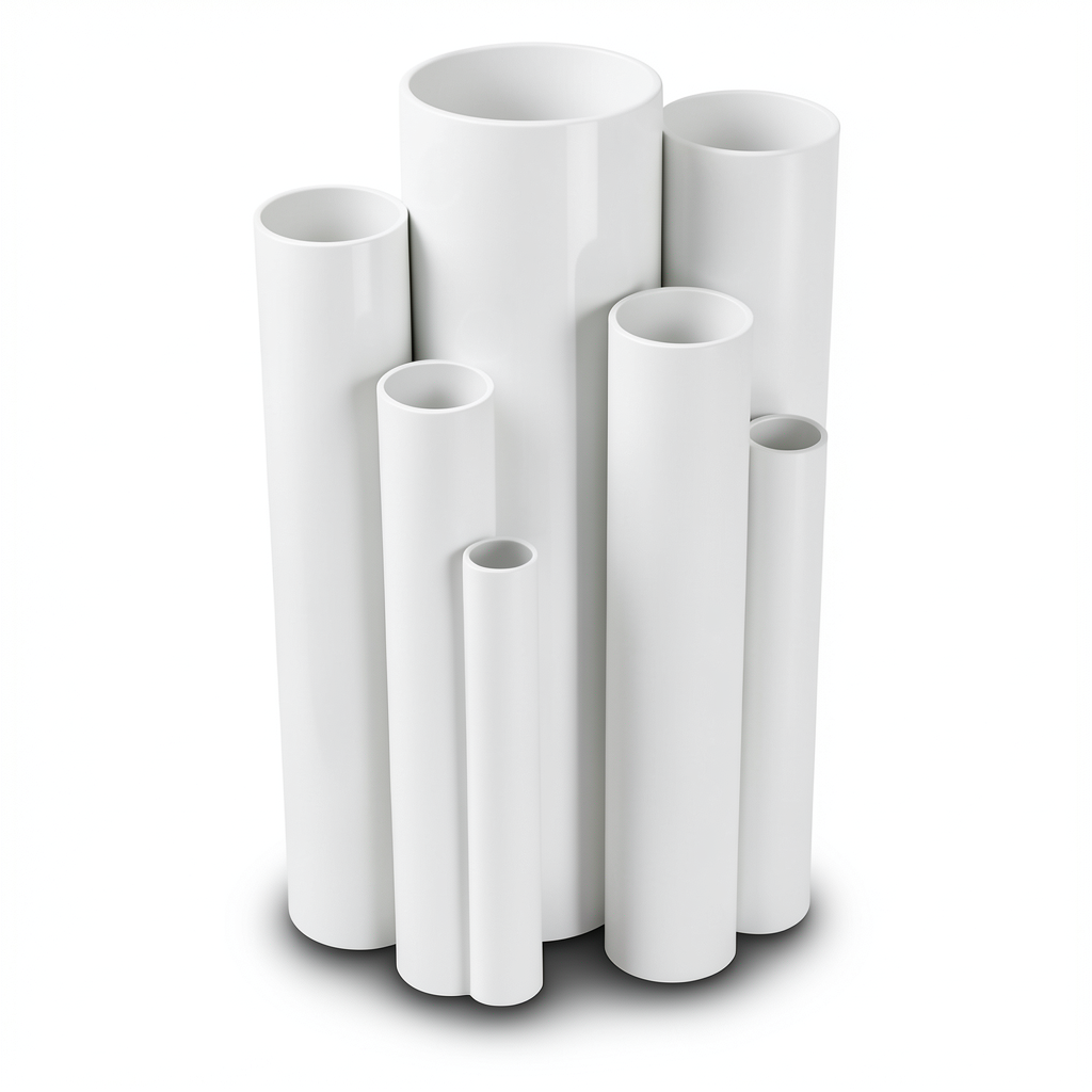مواسير UPVC ضغط 13.8 بار مقاس 2 إنش سمك 2.87 مم لون أبيض