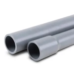مواسير UPVC ضغط 13.8 بار مقاس 4 إنش سمك 5.4 مم لون رمادي
