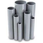 مواسير UPVC ضغط 17.2 بار مقاس 2 إنش سمك 3.56 مم لون رمادي