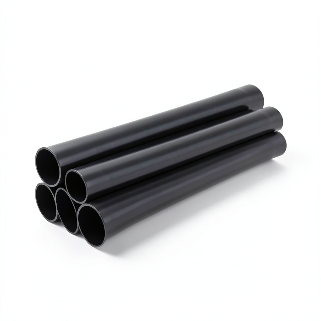 مواسير UPVC مقاس 2 إنش سمك 3.56 مم ضغط 17.2 بار لون اسود