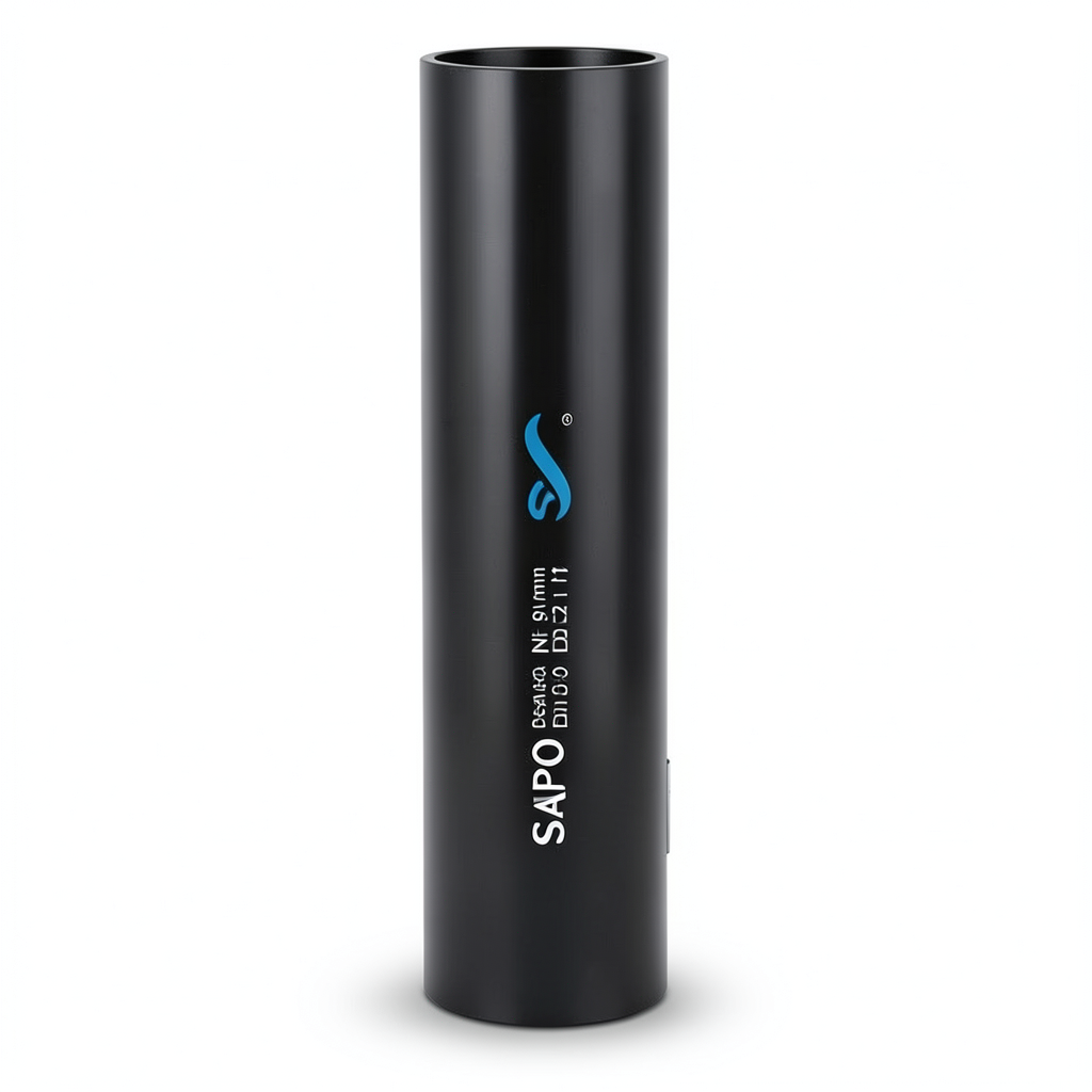 Sappco HDPE Pipe DR 21 PN 6.9 Bar Size 630 mm Thickness 30 mm Black | SAPPCO