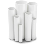 مواسير UPVC ضغط 21.7 بار مقاس 2 إنش سمك 4.47 مم لون أبيض