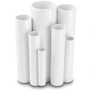مواسير UPVC مقاس 3 إنش سمك 2.16 مم ضغط 6.9 بار لون أبيض