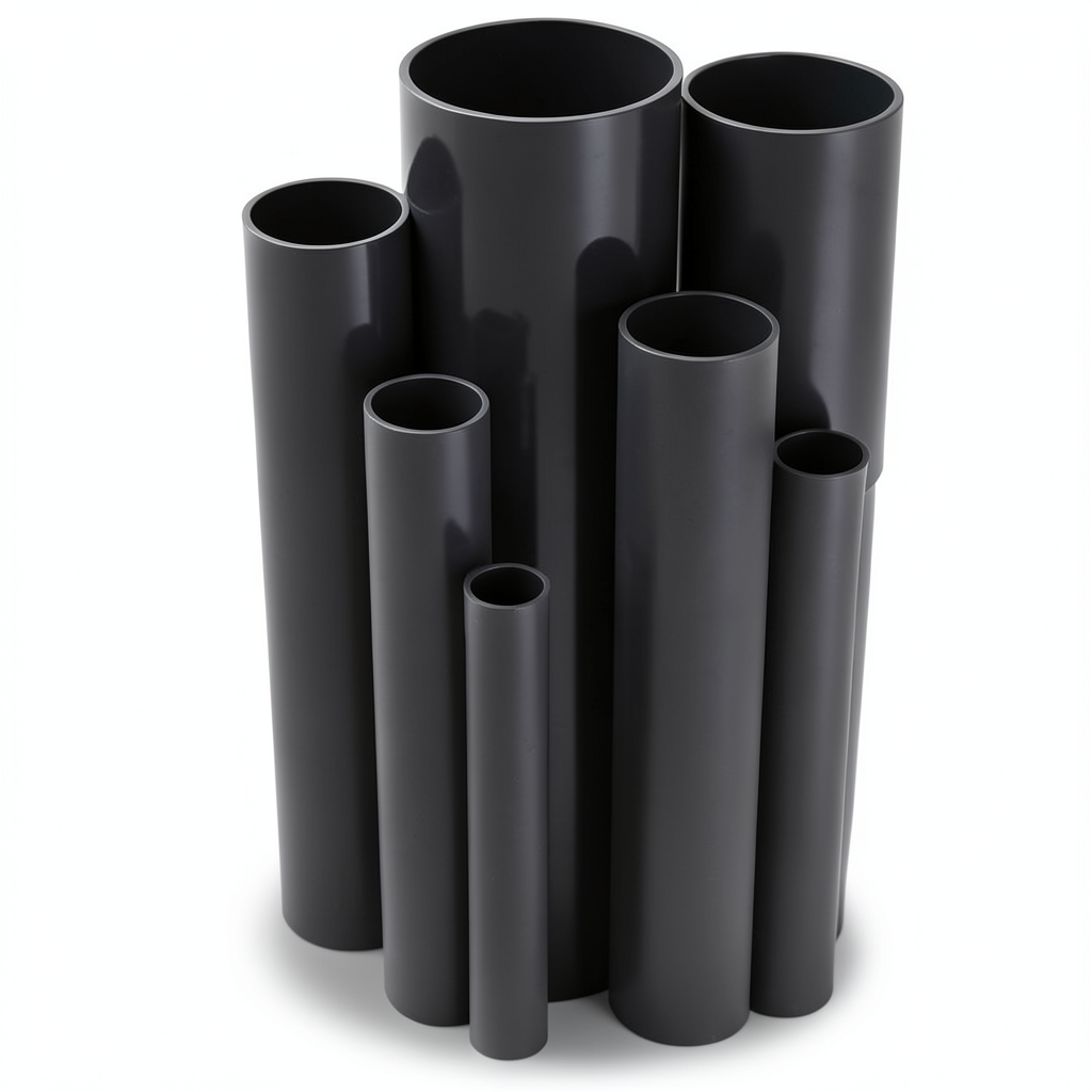 مواسير UPVC مقاس 3 إنش سمك 2.16 مم ضغط 6.9 بار لون اسود