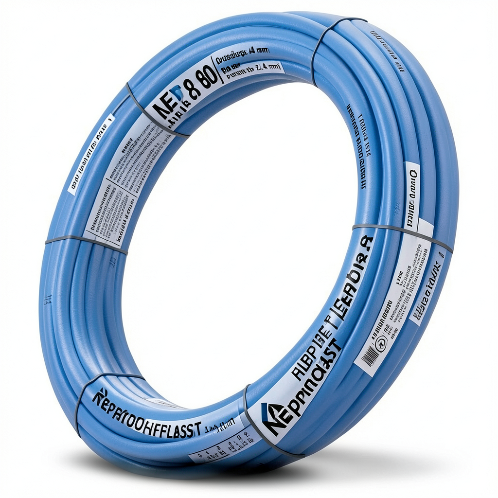أنابيب HDPE نيبروبلاست PE 80 ضغط 8 بار قطر خارجي 40 مم سمك 2.4 مم لون ازرق | نيبروبلاست