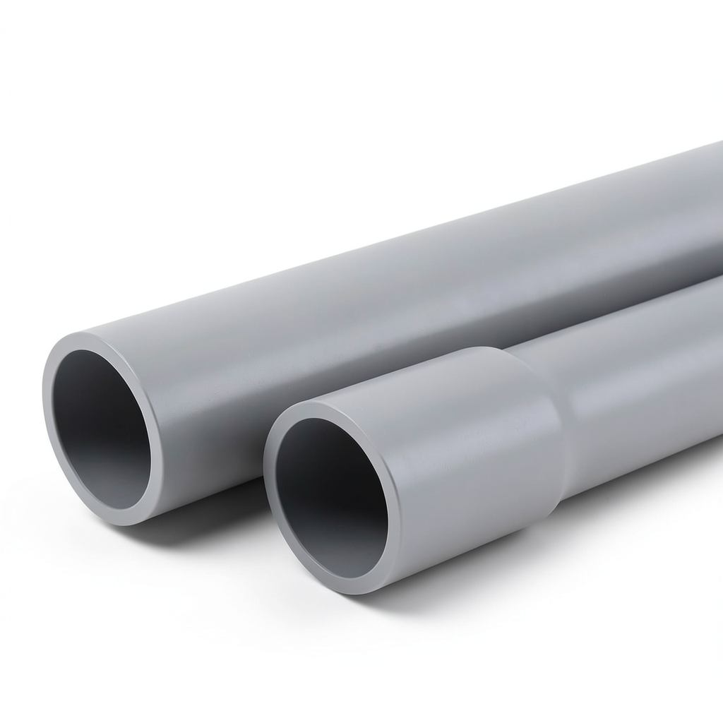 UPVC Pipes Nominal Pressure 17.2 Bar Size 2 inch Thickness 3.6 mm Gray